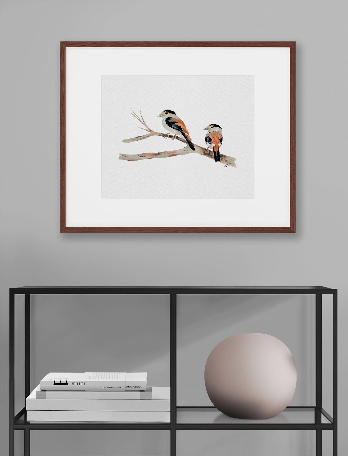 Silver Breasted Broadbills - Archival Print
