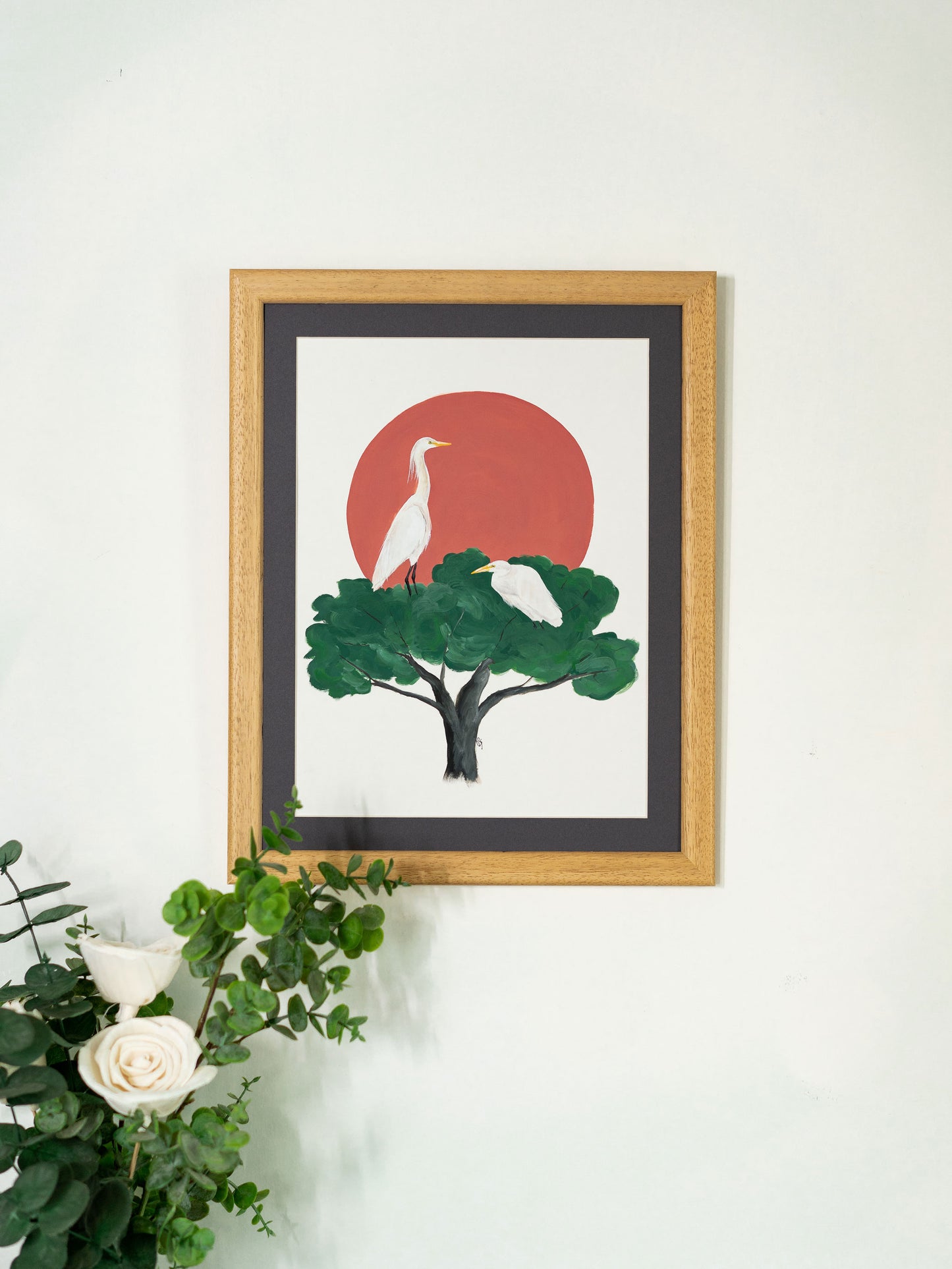 Treetop Rest Stop : Original Gouache Painting