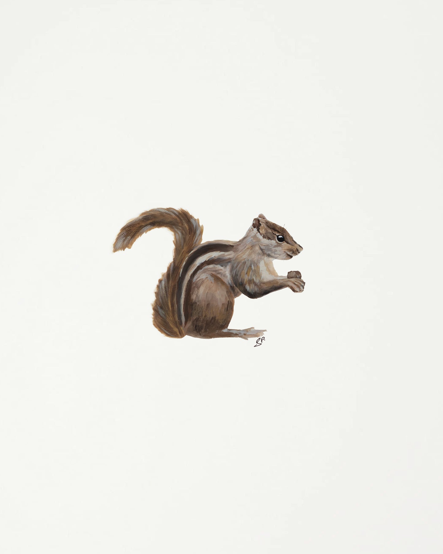 Indian Palm Squirrel : Original Gouache Painting