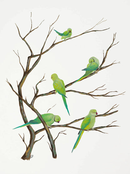 Birds of a Feather : Original Gouache Painting
